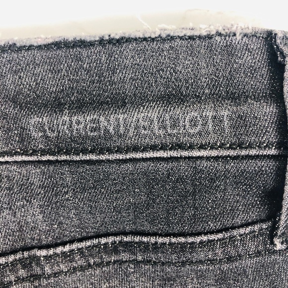 Current/Elliott Distressed Zipper Pockets Skinny Jean 26 - Picture 4 of 14
